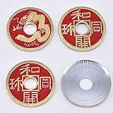 Doowops Expanded Chinese Shell + Coin (Four Color Available) Magic Tricks Close Up Prop Accessories Illusion Appear Disappear Coin Magie