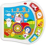Chicco Libretto Animali della Fattoria, Libro Elettronico per Imparare i Primi Numeri, Con Pulsanti e Suoni, Gioco Educativo Elettronico per Bambini, Giochi Educativi, Libro Bambini 6-36M, Idea Regalo