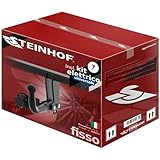 STEINHOF Nuovo gancio di traino fisso compatibile con Mercedes Classe C W203 berlina 4-porte 06.2000-03.2007 con 7-poli kit elettrico universale