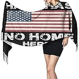 Oudrspo Sciarpa L'odio non ha casa qui Sciarpa al collo Sciarpe a muffola lunghe lisce ultra morbide Sciarpe a scialle ad asciugatura rapida da donna Sciarpa moda invernale 77x27 pollici