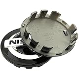 MWWYSF 4 Tappi Coprimozzo, per Nissan 60MM Tappi per Ruote, Tappi di Cerchioni Cerchioni Copricerchi Auto Accessori