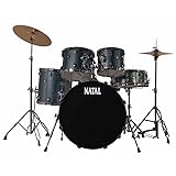 NATAL - DNA F22 5 PEZZI BLUE SPARKLE - CHROME HARDWARE, Set Batteria Acustica, Colore Blue Sparkle