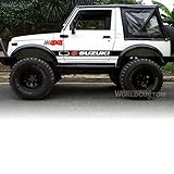 ADESIVI FUORISTRADA FASCE COMPATIBILI PER SUZUKI + 2 4X4 IN OMAGGIO (COME DA FOTO)