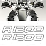 Adesivi R 1200 compatibili con/sostitutivo per moto BMW Motorrad R 1200 GS Adventure (bianco)