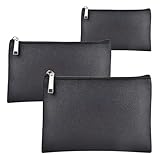 Trousse Trucchi Donna, 3 Pezzi Pochette Porta Trucchi da PU, Borsa Cosmetica Idrorepellente in Morbida Borsa per Cosmetici da Viaggio, Pochette Donna Multifunzionale Portatile Beauty Case da Viaggio