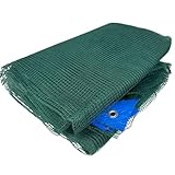 acquaverde | Telo Raccolta Olive 8x8 mt Intera in Monofilo Antispina, 33 g/m², Rete Verde con Occhielli in Metallo e Angoli Rinforzati – Ideale per Olive, Frutta, Noci, Mandorle e Castagne