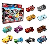 Set di Giocattoli Cars - Mini Macchinine per Bambini, Veicolo dei Cartoni Animati, Decorazione per Torta - Adatto a Bambini di età Superiore a 3 Anni