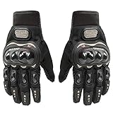 SunFlower6666 Pro-Biker - Guanti in pelle per moto e moto, 54618, Nero , XXL