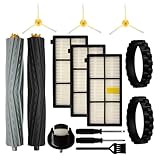 iParto Parti di ricambio Accessori per iRobot Roomba Serie 800 900 805 860 890 870 871 880 960 980 981 985 Pneumatici Ruota Caster Spazzola Laterale Filtro Spazzola Rullo Principale con Strumenti