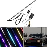 MASUNN 48 RGB LED Light Strip Scanner Knight Rider Strobe Auto sotto Cappuccio