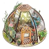 Cuteefun Kit Casa in Miniatura per Adulti da Costruire, Modello di Mini Casa Fai-da-Te con Mobili Copertura e Strumenti, Idea Regali Artigianale Creativi (Casa dei Fiori Stellati)