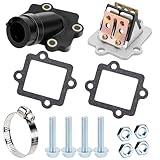 Blocco valvola lamellare con collettore di aspirazione e set di guarnizioni per Yamaha Aerox per ciclomotore scooter Yamaha Jog 50cc a 2 tempi