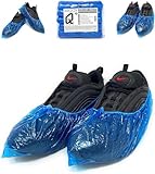 AQASKIN - Copriscarpe [100 pz ]Monouso PE 3gr. - Alta Resistenza agli Strappi - Elastico Rinforzato - DPI Dispositivi di Protezione Individuale - Pulizia per la Casa (Quantità 100pz)