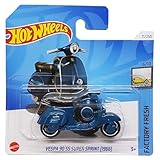 Hot Wheels - Vespa 90 SS Super Sprint [1966] - Factory Fresh 6/10 - HTD23 - Short Card - Moto - Blu scuro - Mattel 2024 - 1:64