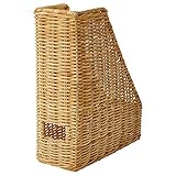 IKEA TRUMMIS - Portariviste, realizzato a mano, in rattan