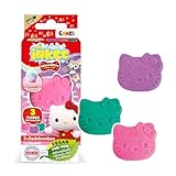 INKEE Mini Pack Hello Kitty, Set Di 3 Pompe Da Bagno Per Bambini Con Forme de Hello Kitty E Aromi Di Zucchero Filato, Divertimento Garantito