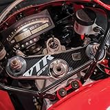 labelbike - Adesivo con licenza ufficiale Honda Protezione in Resina gel 3D per Piastra Sterzo Forcella Moto Honda VTR-SP1-SP2 - Logo CBR Honda - Bianco