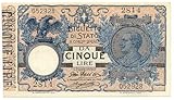 Cartamoneta.com 5 Lire Biglietto di Stato Vittorio Emanuele III Floreale 05/11/1914 SUP 23926/I