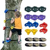 VEVOR, Kit di Arrampicata sugli Alberi Ninja Unisex-Youth, Verde + Blu + Viola + Rosso + Giallo, 13.4x11x6 cm