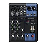Yamaha MG06 Mixer Audio - Console di Mixaggio Compatta con 6 Canali d'Ingresso e Preamplificatori Microfonici D-PRE