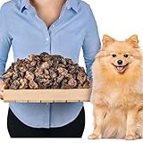 Polmoni bovini tagliati | essiccati naturalmente – Confezione da 1 kg | Delicati per cani | Alta qualità e sani | Ideale per tutte le razze di cani e taglie