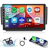 [6G+128GB] 8-Core Autoradio per Peugeot 208/2008 2012-2018 Android Radio con Bluetooth GPS, Hodozzy 10 Pollici Touch Screen Stereo Carplay Android Auto, Navigatore WiFi DSP FM RDS Canbus Telecamera