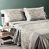 Completo Lenzuola Matrimoniali in Cotone letto due piazze Art. Dea (Grigio)