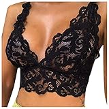 Reggiseno da donna senza ferretto, top sexy, in pizzo, top in pizzo, bralettes, profondo scollo a V, top da donna, cavezza in pizzo, reggiseno push up, reggiseno sportivo bra biancheria intima,