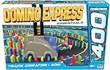 DOMINO EXPRESS - Track Creator + 400 Dominos - Gioco di costruzione per 1 giocatore e +- Effetti Speciali - Cascate Abbottonate - Gioco Domino per bambini dai 6 anni - Crea il tuo viaggio