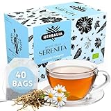 HERBALIA - Tisana Rilassante ‘Serenità’ in Bustine, Confezione di Infuso Relax da 40 Bustine Senza Punti Metallici, 60 gr. (Tiglio, Verbena, Liquirizia, Camomilla) - Infuso della Serenità