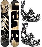 RAVEN Set da Snowboard: Snowboard Grizzly 2021 + Attacchi Fastec FT360 Black (154cm + FT360 Black L)