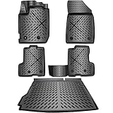 ELMASLINE Tappetini in Gomma 3D e Vasca Baule per Dacia Duster 2ª Gen. 2021-7/2024 | 4x2 | Tappetini e Vasca Baule - Accessori | Non Adatto per la 3ª Gen