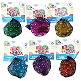 Flypop's - Palline trasparenti - Gioco di svago - 033033 - Colore casuale - Vetro - Gioco di abilità - Giocattolo per bambini - 1,6 cm x 1,6 cm - A partire dai 3 anni.