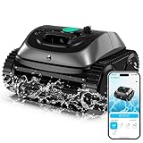 WYBOT C1 Robot Piscina Senza Fili con Pianificazione Intelligente del Percorso, Pulizia Fondo/Pareti/Linea dell'Acqua, Aspiratore Piscina Aspirapolvere Piscina con 3 Motore, Fino a 150 Mins, 150㎡