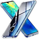 iVoler Cover per Huawei Mate 20, Custodia Trasparente per Assorbimento Degli Urti con Paraurti in TPU Morbido, Sottile Morbida in Silicone TPU Protettiva Case