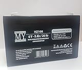 Batteria al piombo ermetica ricaricabile 6V 8Ah con faston. Lead Acid Battery