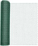 Windhager, Rete Esagonale, Rivestita in plastica, Recinzione, delimitazione, Protezione dalle Arvicole, per aiuola rialzata, Copertura grondaia