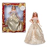 Barbie Signature - Barbie Magia delle Feste 2025, bambola da collezione con capelli biondi e abito argento e oro, confezione da esporre, regalo per le feste, giocattolo per bambini, 6+ anni, JBJ00