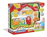 Baby Clementoni - L’Allegra Fattoria Cucù, Gioco Interattivo Educativo per Bambini 12-36 Mesi, Impara Numeri, Suoni e Versi degli Animali con Canzoni e Filastrocche in Italiano e Inglese, 17135