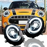 VLAND Fari per Mini Coo-per R56 R57 R58 R59 2007-2013 Montaggio del faro con indicatore di direzione sequenziale