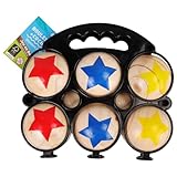 MGM Grand- Les Zamibois pétanque bois-048047A-22 cm Boules en À de 5 Ans Palle di Bocce, 048047A, 22 cm, Palline in Legno, a Partire da 5 Anni, Colore Bois