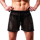 Casey Kevin Pantaloncini Uomo Sexy Trasparente Short, Intimo Uomo Sexy Mutande