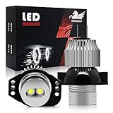 WinPower 12W LED Fari Angel Eyes Luci di posizione 6000K Xenon bianco for E90 E91,2 Pezzi