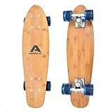 Fancy Board Apollo - Tavola cruiser completa vintage | Dimensioni: 57,15) | Colore: wood/classic blue| Skateboard piccolo e maneggevole…