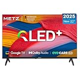 Metz QLED 32 Pollici Smart TV HD, 32MQF7000Z, HDR10, Dolby Audio, Riduzione Luce Blu, Google TV, Googlecast,Tuner DVB-T/T2/C/S/S2/Analogico