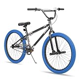 JOYSTAR La BMX freestyle per bambini Gemsbok da 24 pollici è adatta a bambini e bambine dai 9 agli 13 anni. È una bicicletta per bambini da 24 pollici di colore blu.