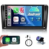4G+64G Wireless Carplay Android Auto Android 13 Autoradio per Mercedes Benz ML GL W164 ML350 ML500 GL320 X164 ML280 GL350 GL450 9 Pollici Autoradio GPS Navi WiFi Bluetooth FM/RDS Telecamera Posteriore