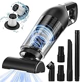 Czemo Aspirabriciole Senza Fili Potente 9000pa 120W Aspirapolvere Auto, Mini Aspirapolvere Portatile per Auto Ricaricabile Aspira Briciole USB Aspirapolvere a Mano per Casa Auto Ufficio