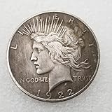 BoodLo Antique Crafts USA 1922 Ottone Placcato Argento Dollaro d'Argento n. 721.721