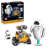 LEGO | Disney Pixar WALL-E e EVE - Kit di Modellismo per Adulti da Esposizione - Costruzione Fai da Te con i Personaggi di M-O e Hal - Decorazioni per la Casa - Regalo da Collezione per Fan - 43279